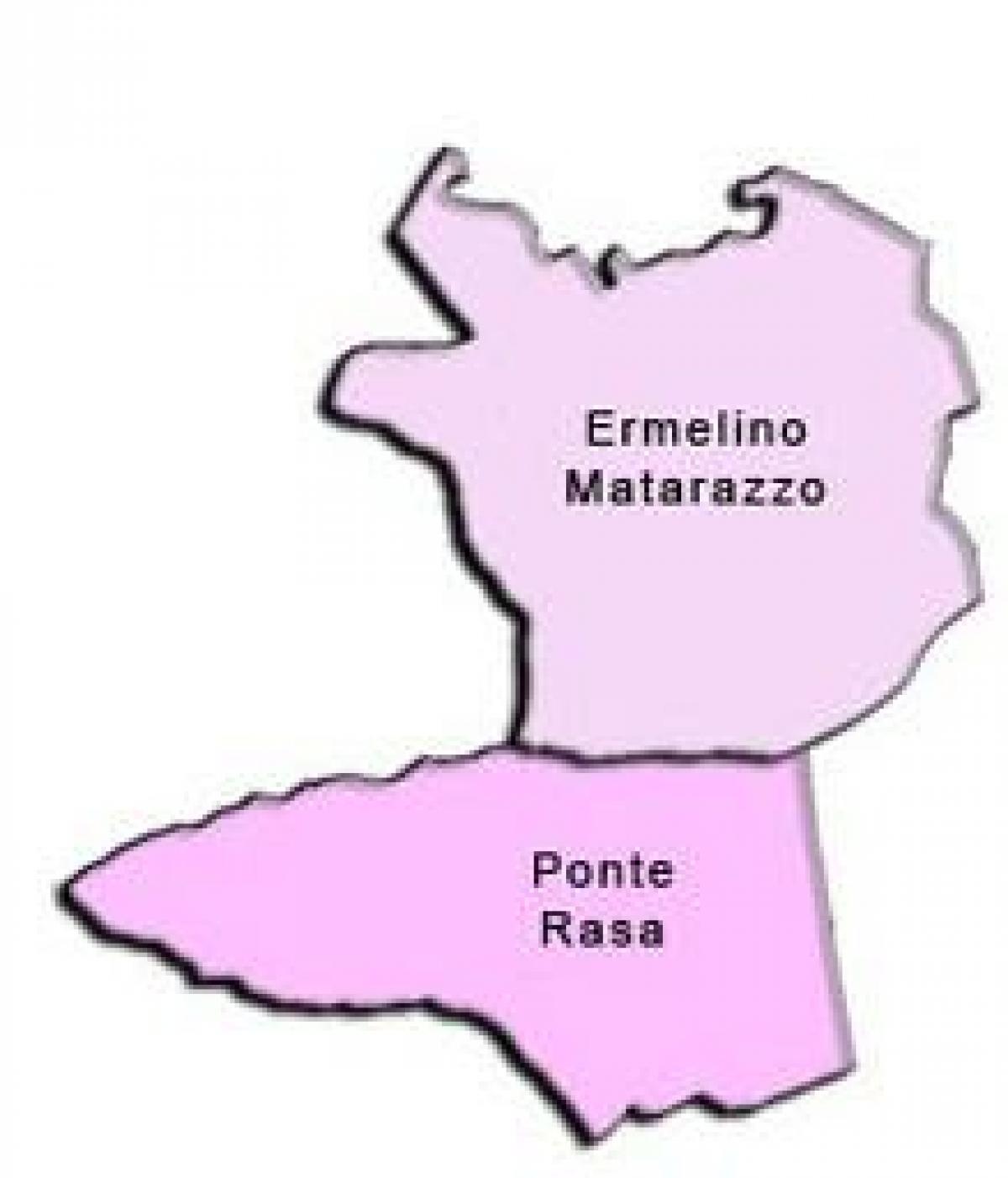 Mapa Ermelino Matarazzo azpi-prefekturan