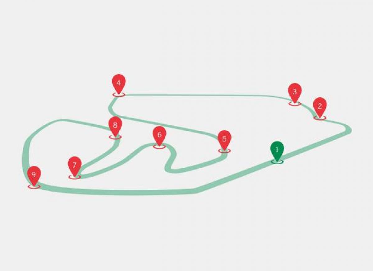 Mapa GP Brasilen F1