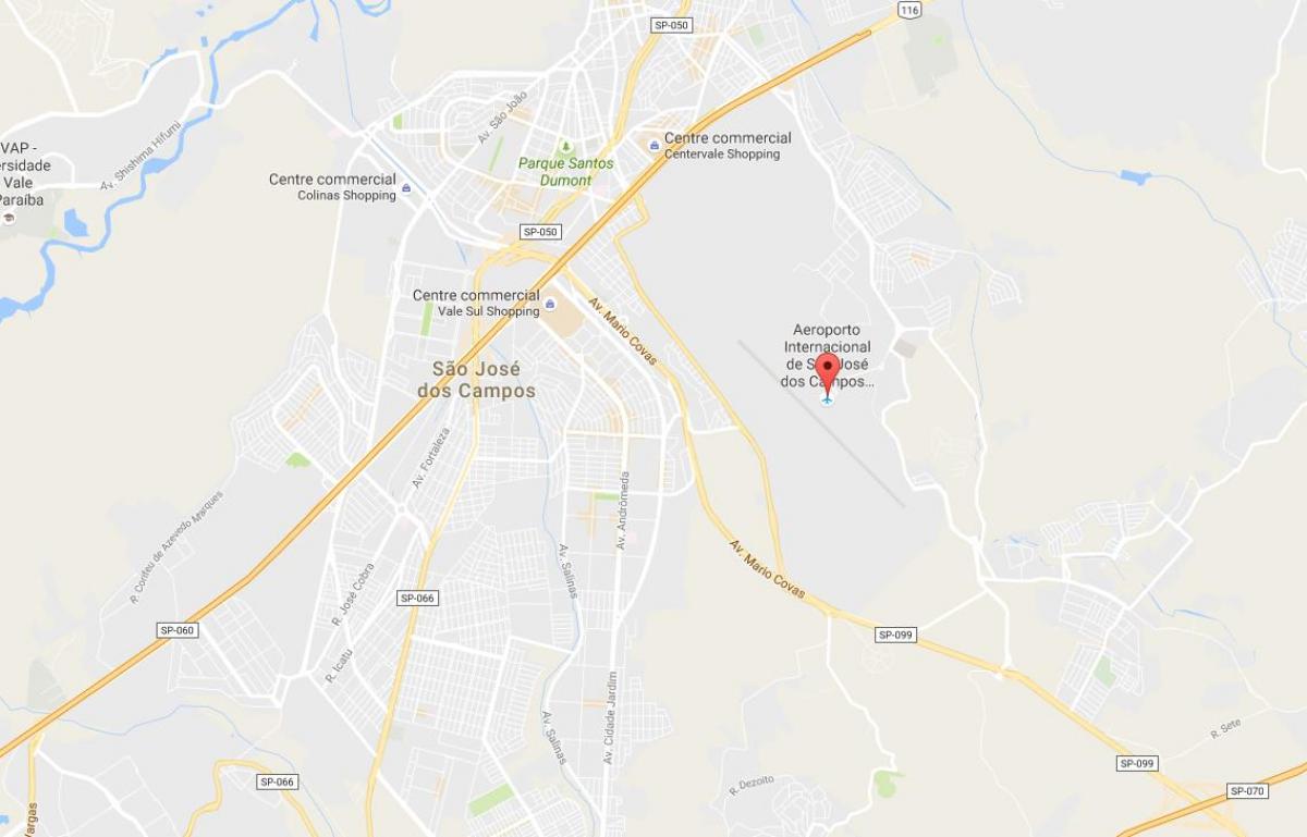 Mapa nazioarteko aireportua Sao Jose dos Campos