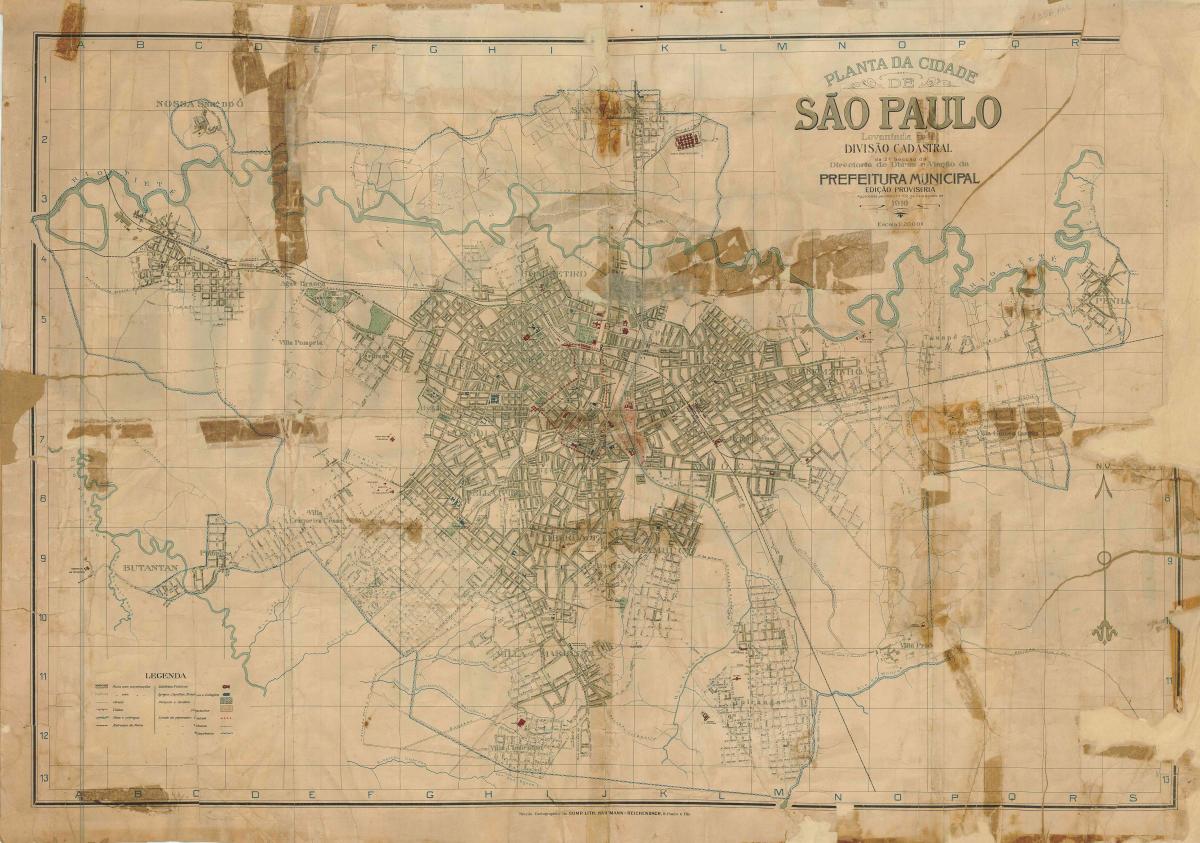 Mapa ohia São Paulo - 1916