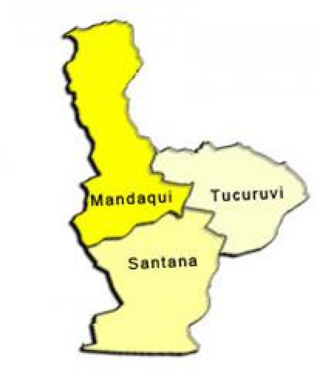 Mapa Santana azpi-prefekturan