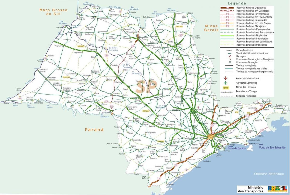 Mapa São Paulo autobide