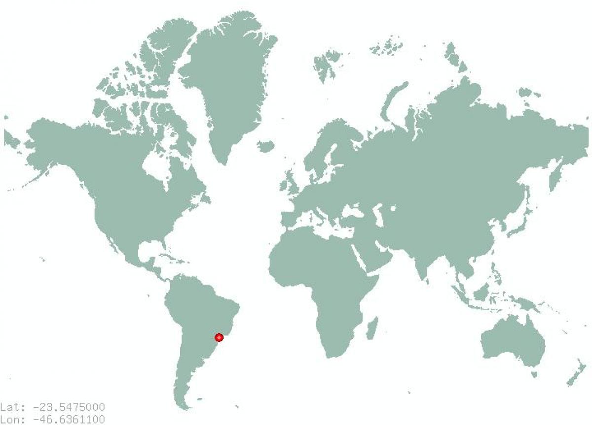 Mapa São Paulo munduan