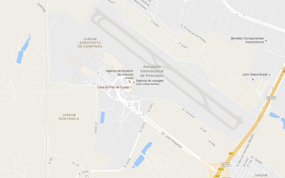 Mapa VCP - Campinas aireportua