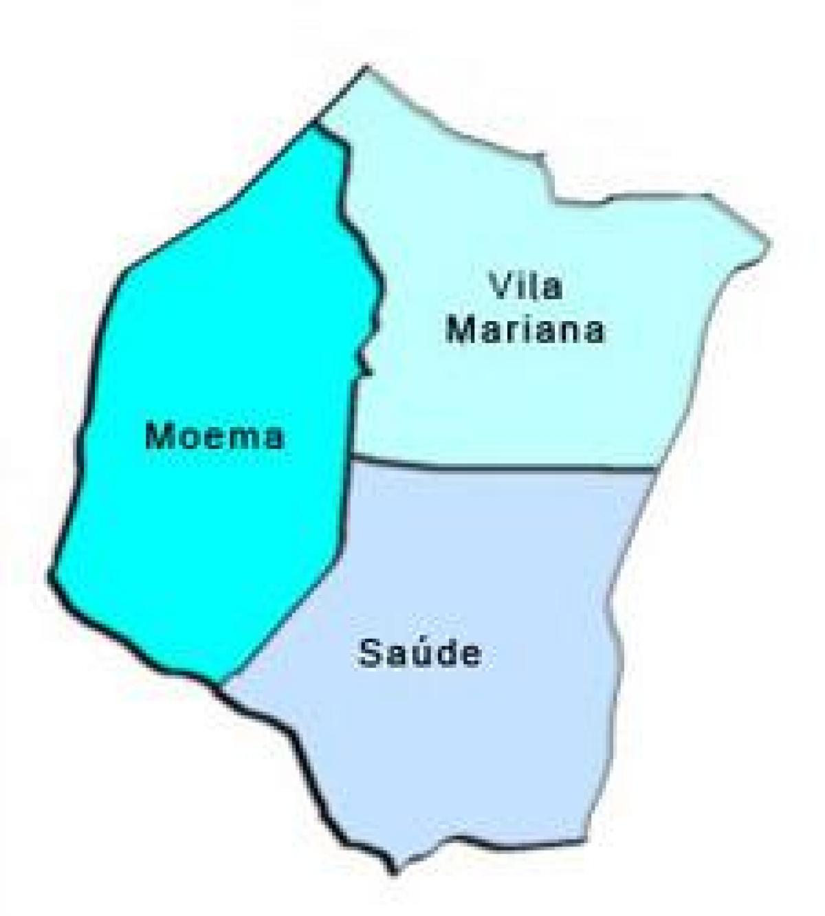 Mapa Vila Mariana azpi-prefekturan
