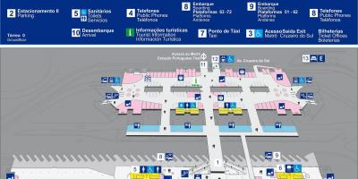 Mapa autobus terminal Tietê - goiko solairuan