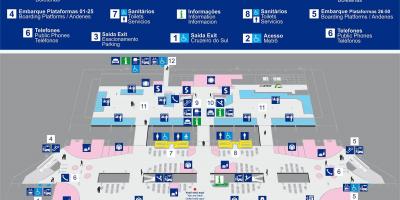 Mapa autobus terminal Tietê
