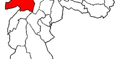 Mapa Butantã azpi-prefektura São Paulo