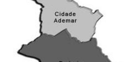 Mapa Cidade Ademar azpi-prefekturan