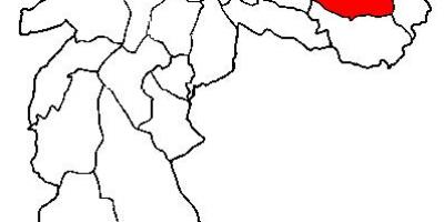 Mapa Itaquera azpi-prefektura São Paulo