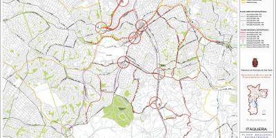 Mapa Itaquera São Paulo - Errepideak