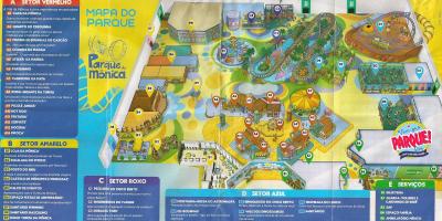 Mapa Monica park