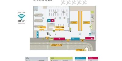 Mapa nazioarteko aireportua São Paulo-Guarulhos - Terminal 4