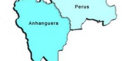 Mapa Perus azpi-prefekturan