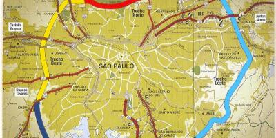 Mapa São Paulo beltway