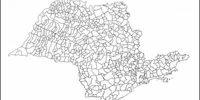 Mapa São Paulo birjina - udalerri