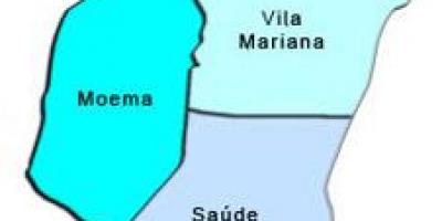 Mapa Vila Mariana azpi-prefekturan
