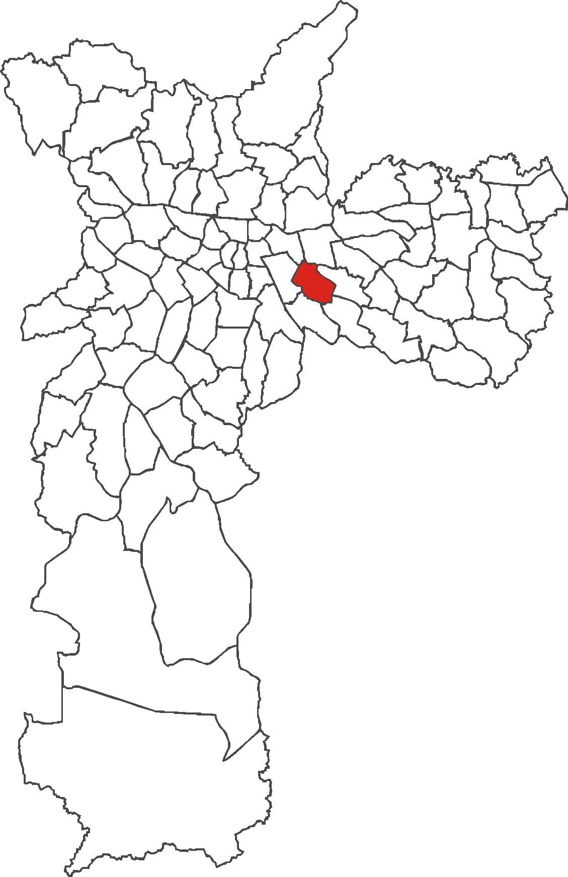 Mapa Água Rasa auzoan