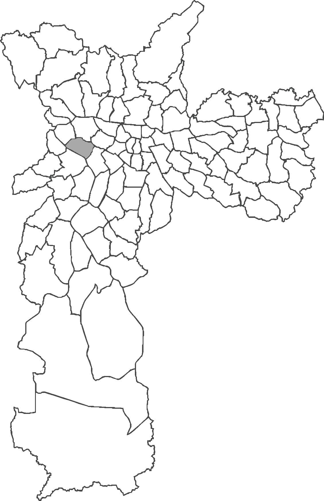 Mapa Alto de Pinheiros auzoan