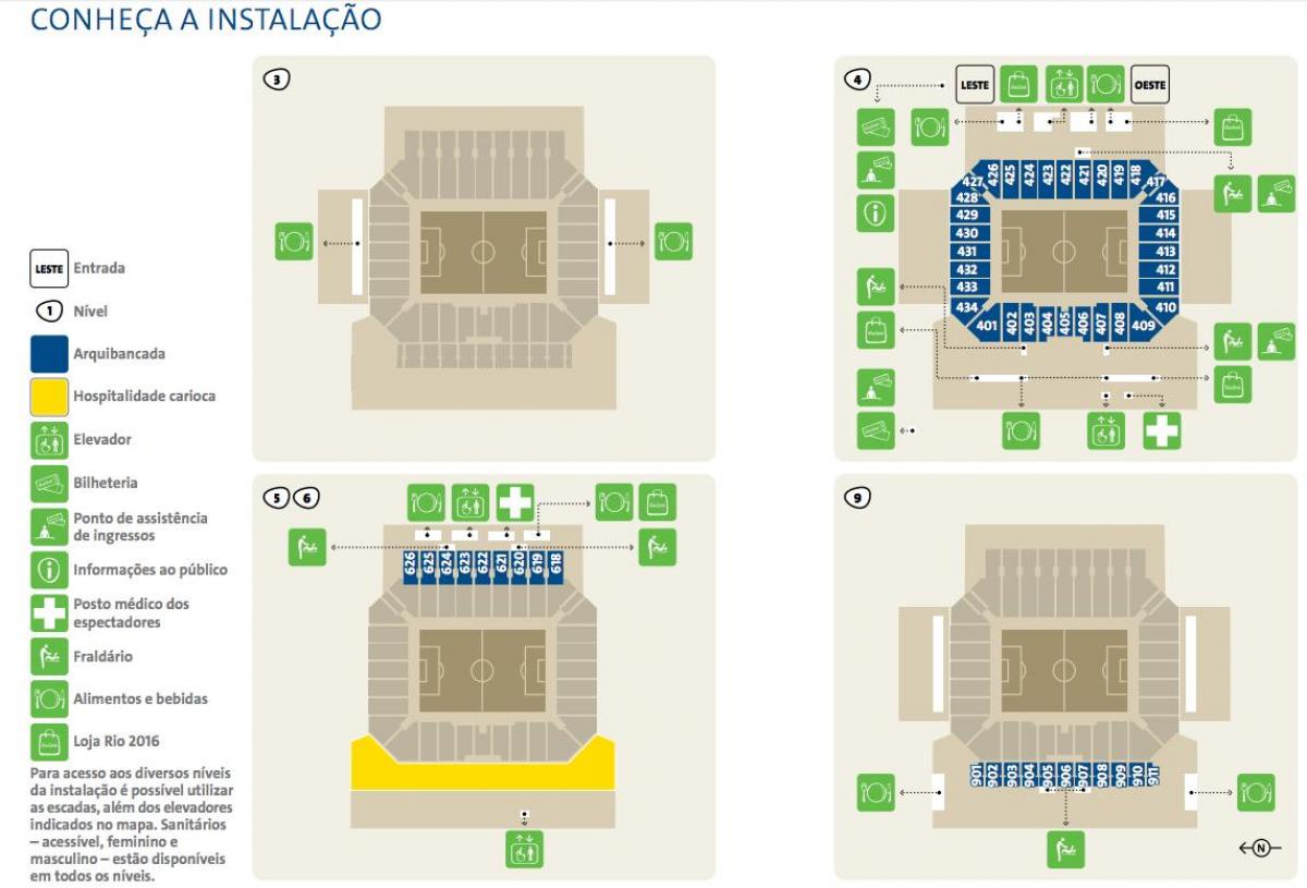 Mapa Arena Corinthians