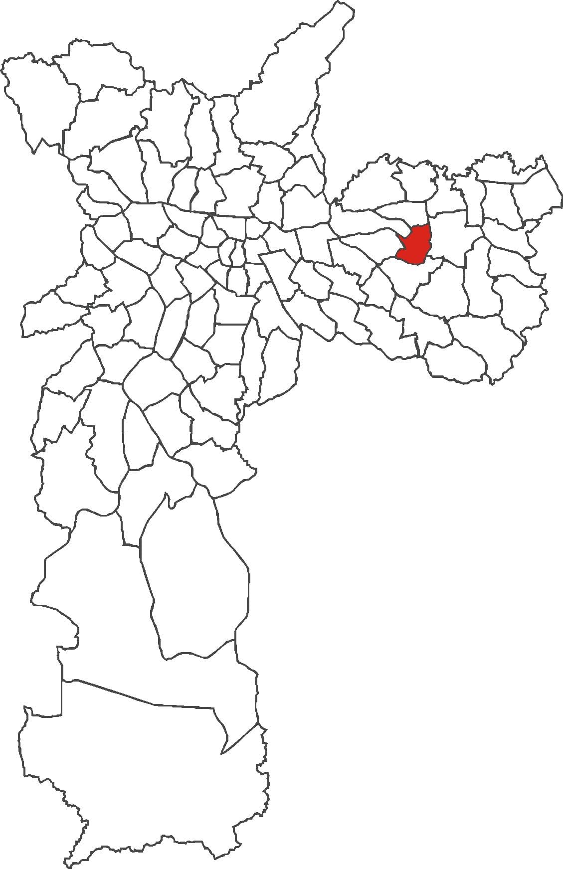 Mapa Artur Alvim auzoan
