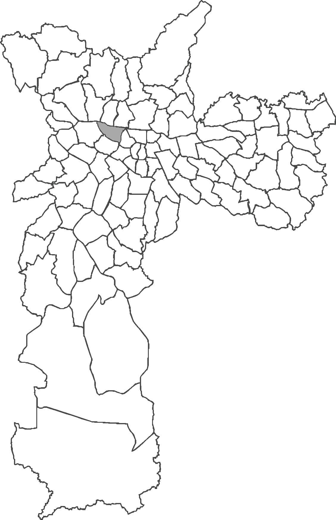 Mapa Barra Funda auzoan