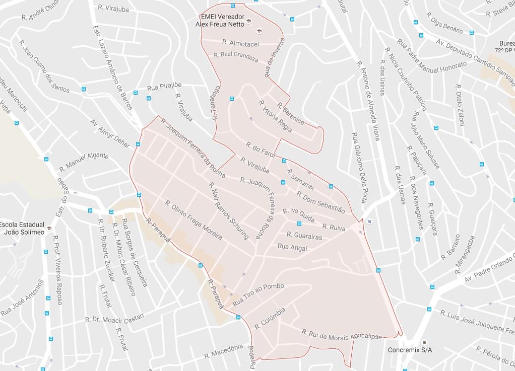 Mapa Brasilândia São Paulo