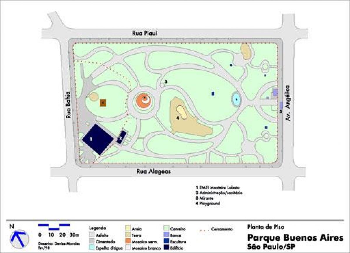 Mapa Buenos Aires São Paulo park