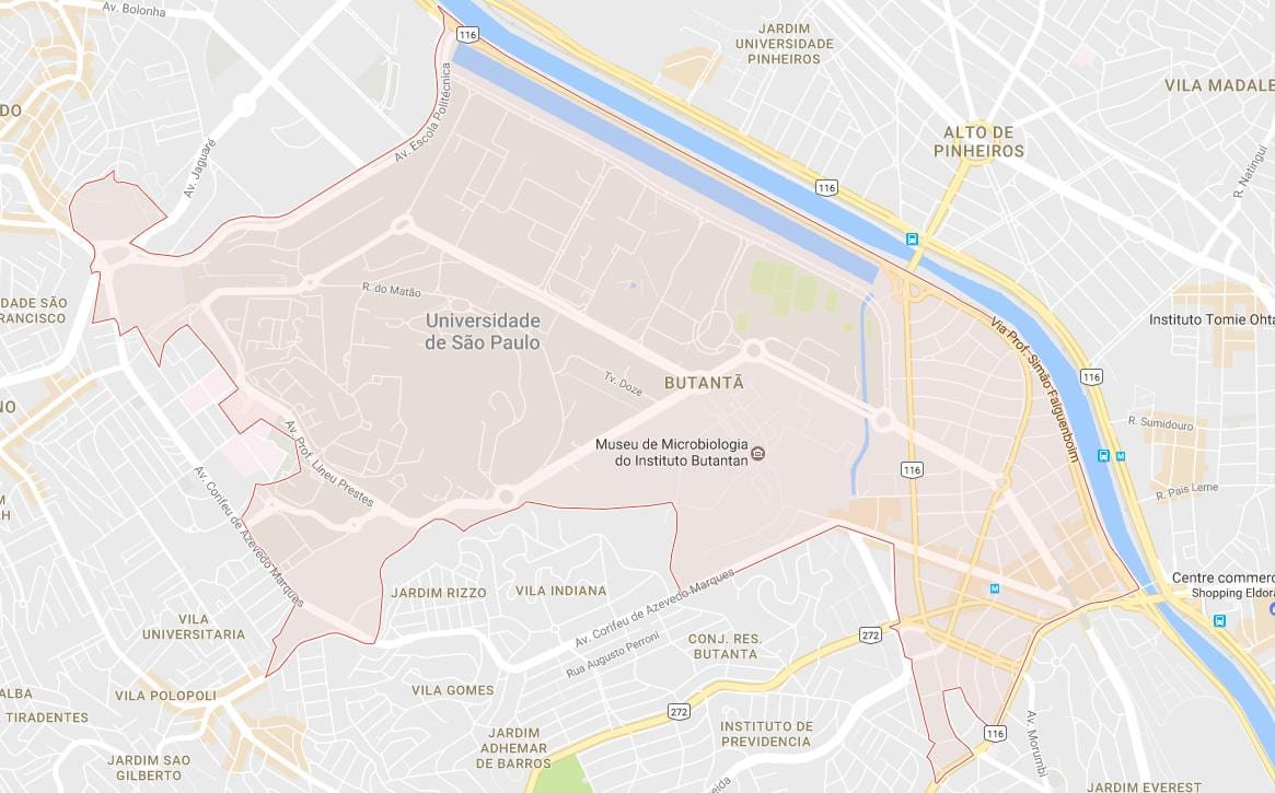 Mapa Butantã São Paulo