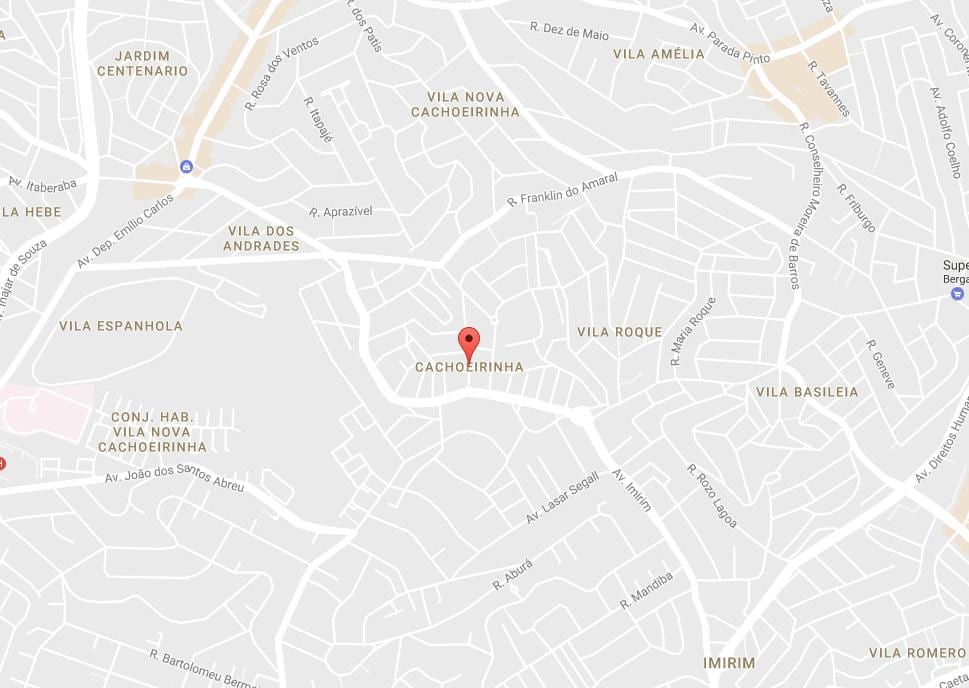 Mapa Cachoeirinha São Paulo