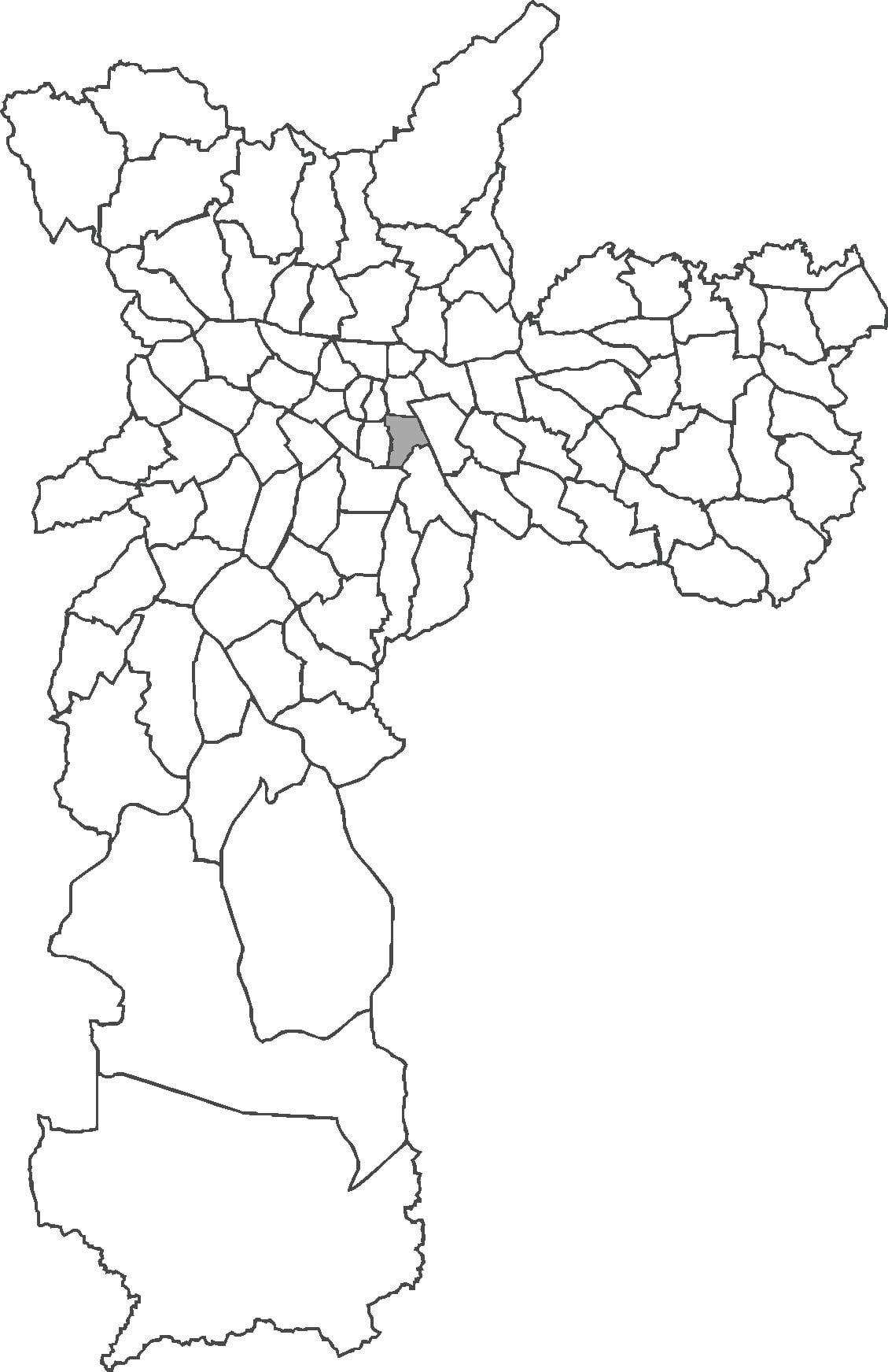Mapa Cambuci auzoan