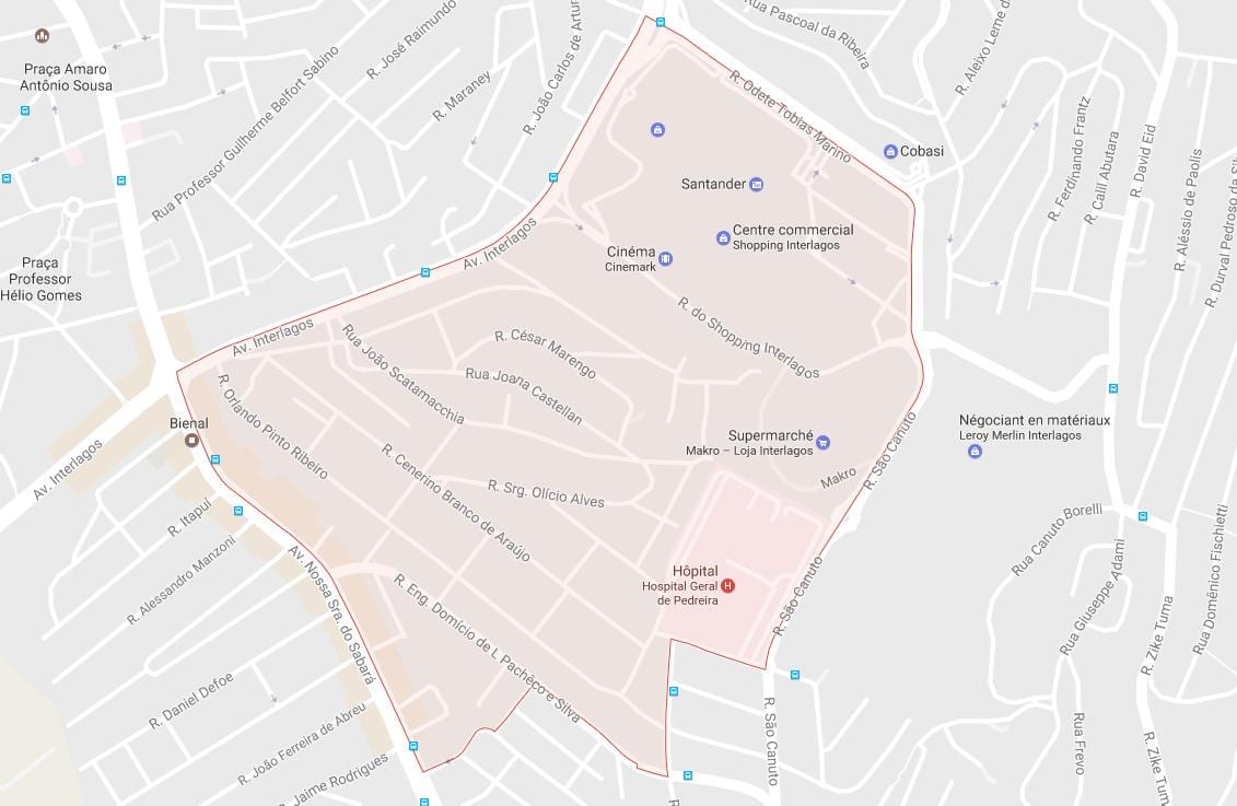 Mapa Campo Grande São Paulo