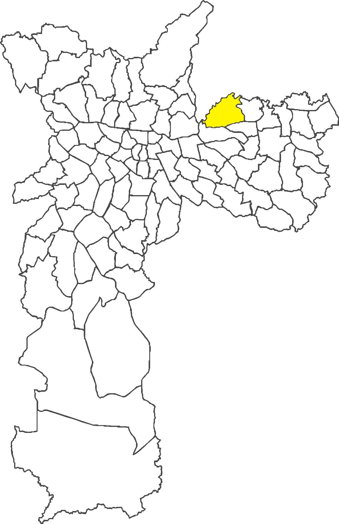 Mapa Cangaíba auzoan