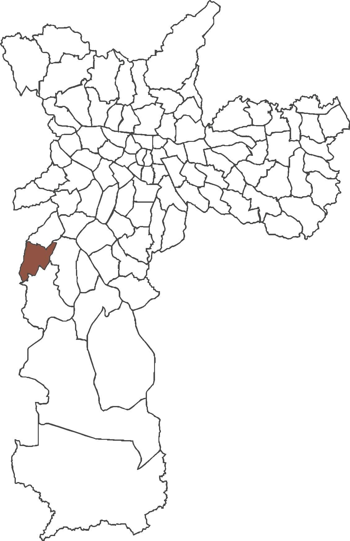 Mapa Capão Redondo auzoan