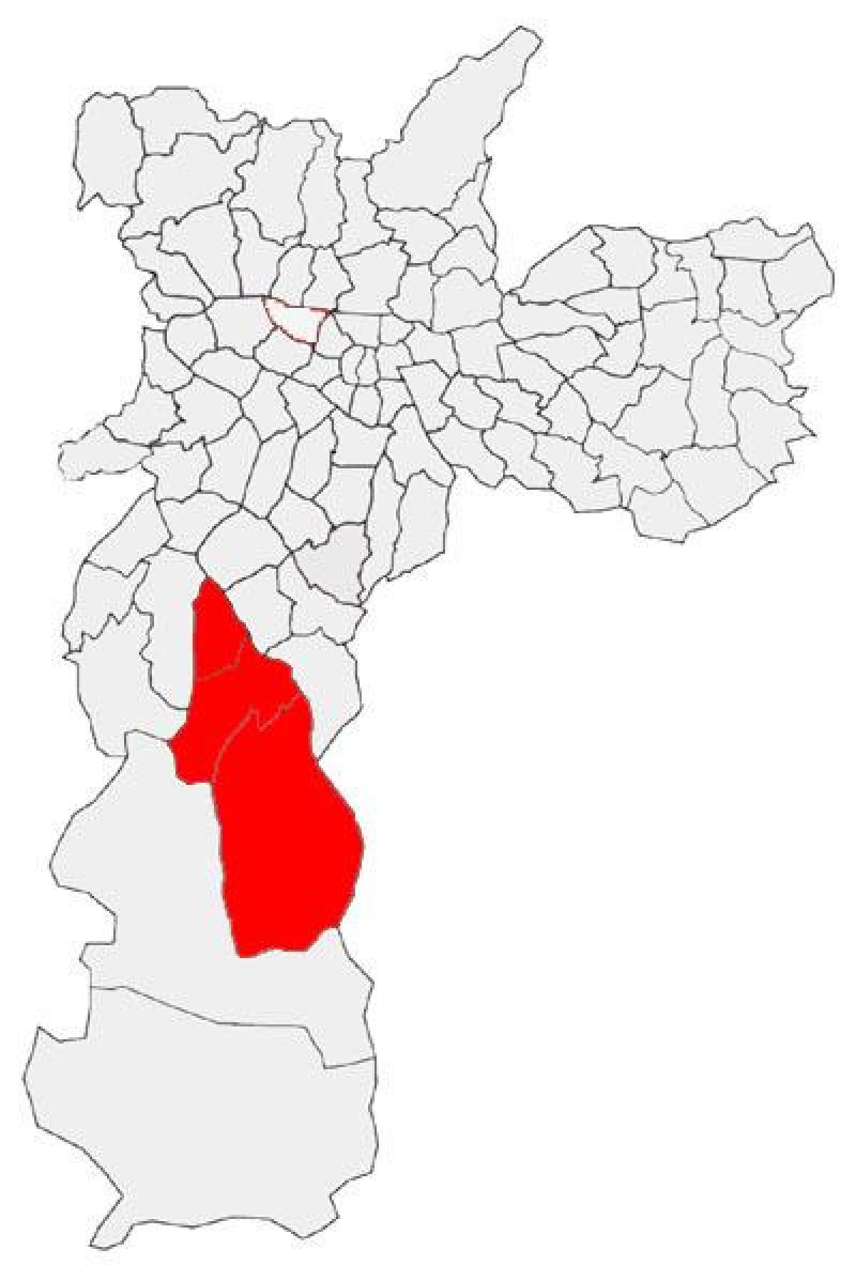 Mapa Capela egin Socorro azpi-prefektura São Paulo