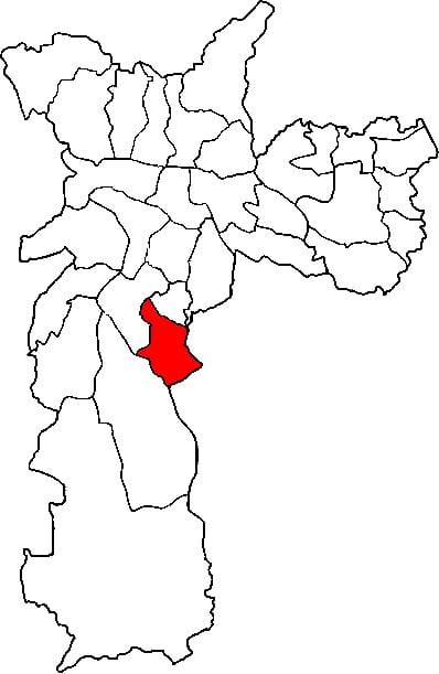 Mapa Cidade Ademar azpi-prefektura São Paulo