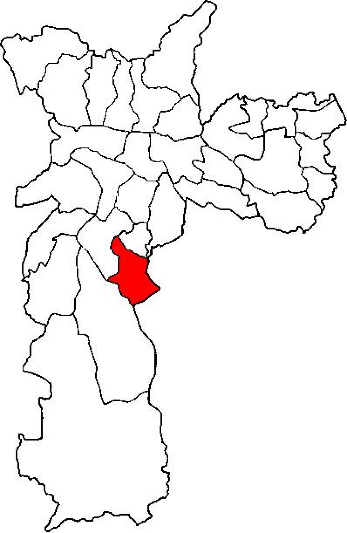 Mapa Cidade Ademar azpi-prefektura São Paulo