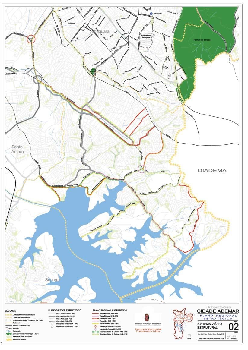 Mapa Cidade Ademar São Paulo - Errepideak
