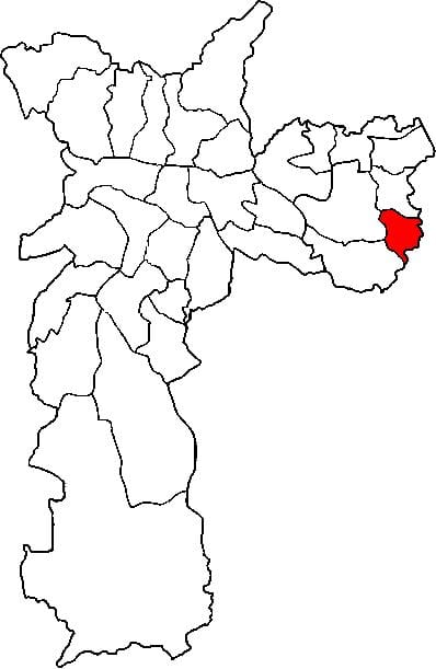 Mapa Cidade Tiradentes auzoan