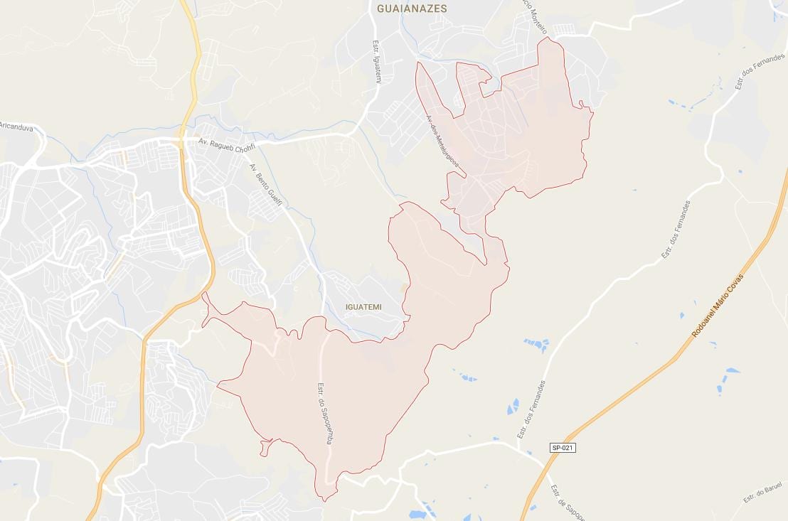 Mapa Cidade Tiradentes São Paulo