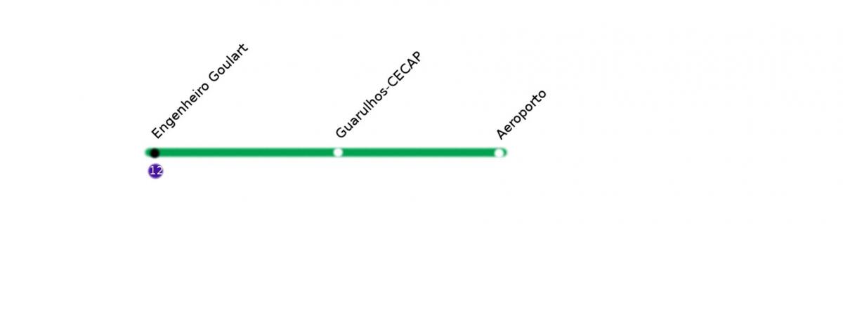 Mapa CPTMRENTZAKO São Paulo - Line 13 - Jade