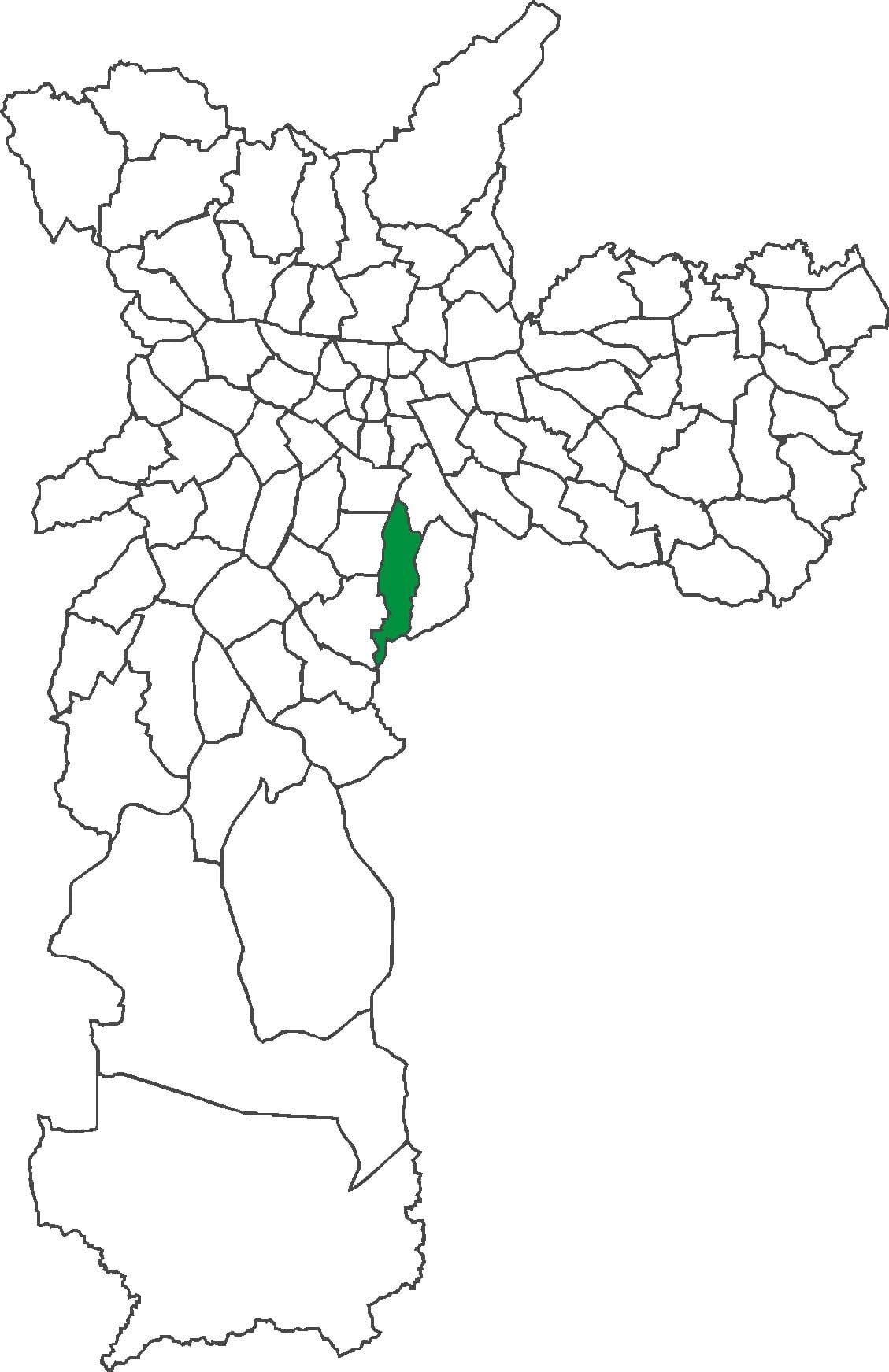 Mapa Cursino auzoan