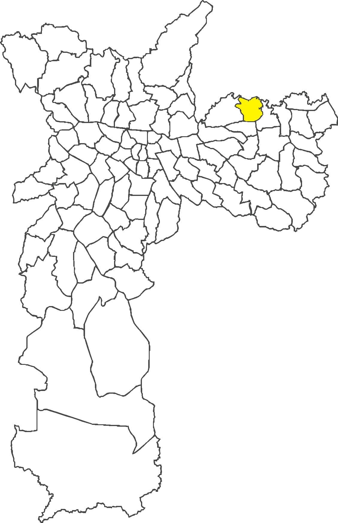 Mapa Ermelino Matarazzo auzoan