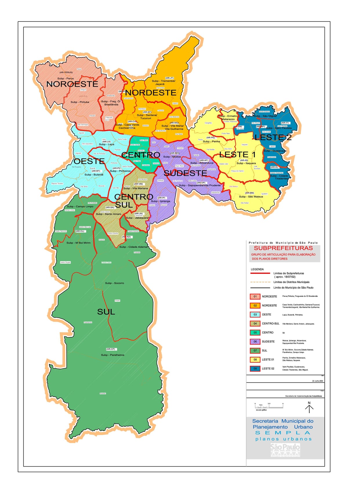 Mapa eskualde São Paulo
