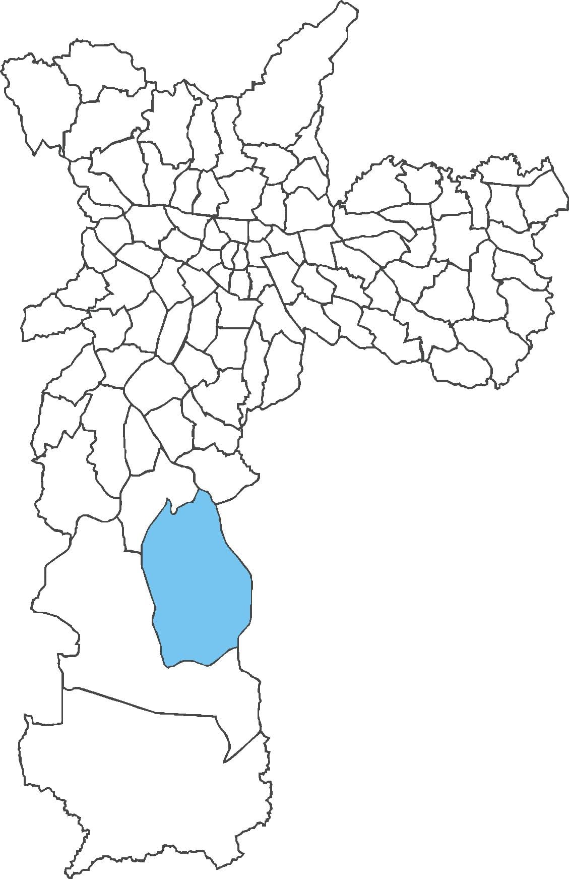 Mapa Grajaú auzoan