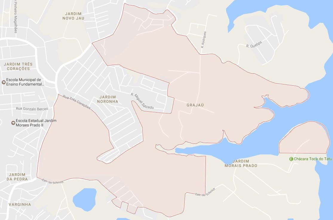 Mapa Grajaú São Paulo