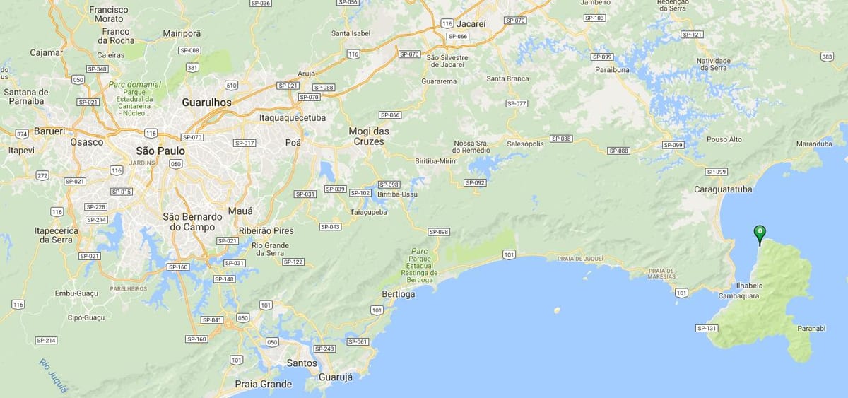 Mapa hondartza Armação