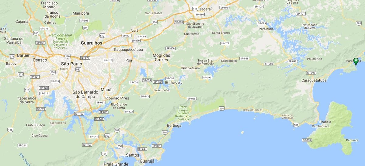Mapa hondartza Caçandoquinha