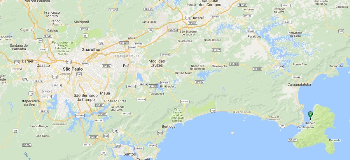 Mapa hondartza Engenho Dágua