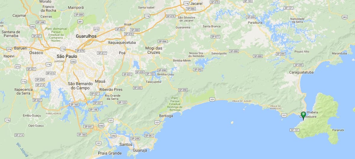 Mapa hondartza Julião